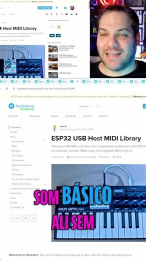 Teclado MIDI DIY: Transforme sua música com este tutorial! #shorts