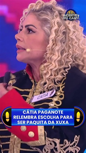 A ex-paquita da Xuxa, Cátia Paganote, relembrou do programa da Rainha dos Baixinhos no #AcerteOuCaia