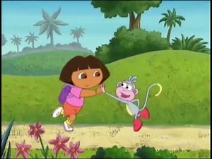 dora and boots dancing to I Wanna Be A Cowgirl Song
