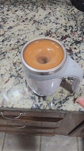 No spoon? No problem. This Auto Stirring Mug 16oz USB Rechargeable instantly mixes coffee, protein, cocoa, or tea with one button. Spill-proof lid, quick-charging USB, and smooth blending for busy mornings, office desks, or travel. Perfect gift for coffee lovers! #TikTokShopBlackFriday #BFCM #coffeetiktok #giftideas #kitchenfinds | Cristian_Castaneda