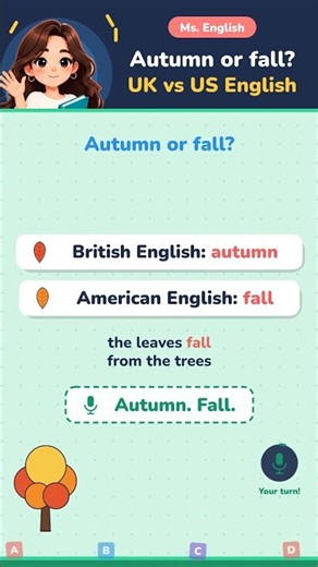 Autumn or Fall? 🍂 British vs American English