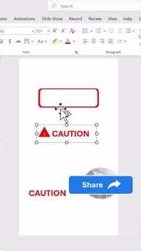 How to create a caution sign 1 - PowerPoint Design #powerpoint #howto #caution #driving