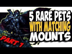 5 RARE HUNTER PETS WITH MATCHING MOUNTS! World Of Warcraft 7.3
