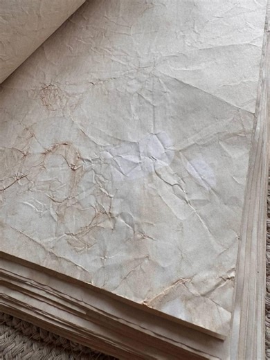 Handmade Crinkled Tea Stained Paper A4 | 80gsm Textured Aged Sheets for Junk Journal, Book Binding & Craft (10–90 Pages) - Etsy
