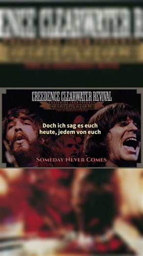 Someday Never Comes with German lyrics!