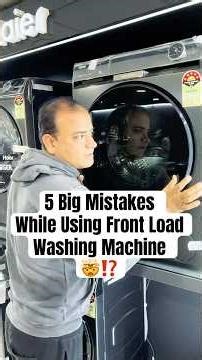 5 Big Mistakes While Using Front Load Washing Machine🤯⚠⁉ हिंदी #rahulkhurana
