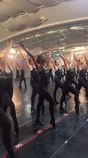 Rockettes on Instagram: "We’re LIVE from Rockettes rehearsals, practicing precision choreography from the Christmas Spectacular 🎄🌟"