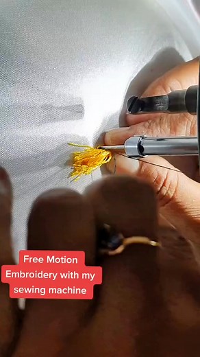 1.5K views | free motion embroidery using my normal sewing machine. #embroidery # #freemotionmachineembroidery #sewingmachine #pfaff | amila adam | Facebook