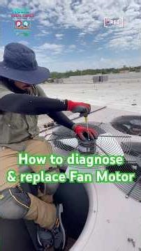How to find a bad fan motor & replace it - Day in the life of an HVAC Apprentice