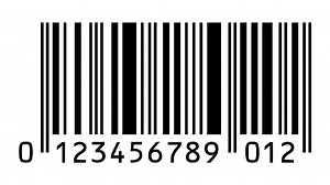 EAN-13 bar code isolated on white background. EAN13 or QR code....