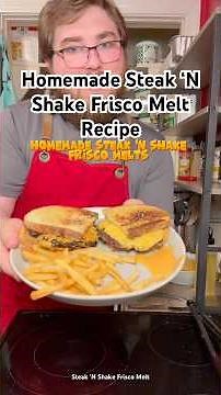 Here’s how to make a Homemade Steak ‘N Shake Frisco Melt! #FriscoMelt #Smashburger #Recipe￼￼