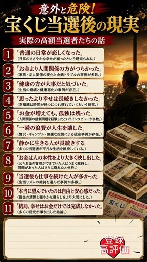 意外と危険！宝くじ当選後の現実, 実際の高額当選者たちの話