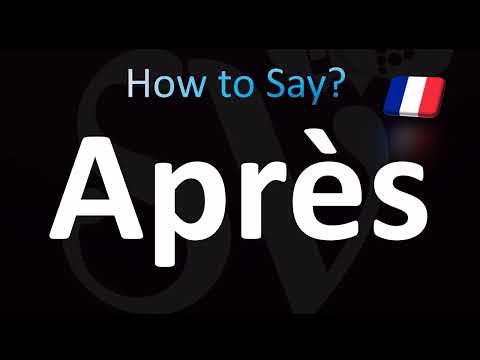 How to Pronounce ''Après'' Correctly! (French)