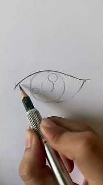 Vẽ mắt Anime đơn giản bằng bút chì nè - Lê Công Duy Tính #shorts