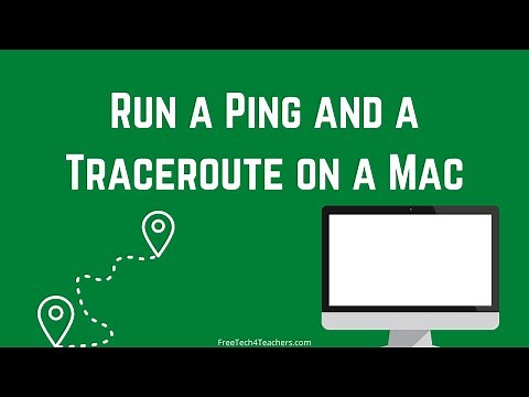 How to Conduct a Ping and a Traceroute on Mac