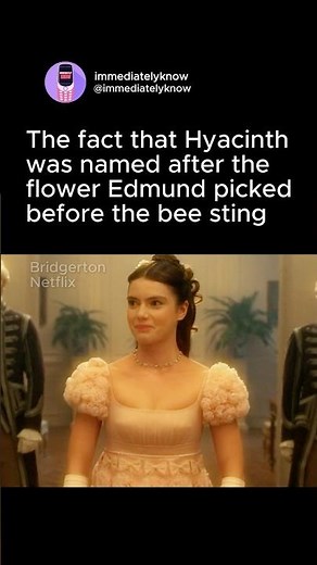 The Hyacinth Detail in Bridgerton❤️