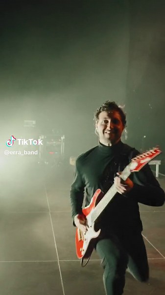 Jesse sliding into the end of a show in Germany