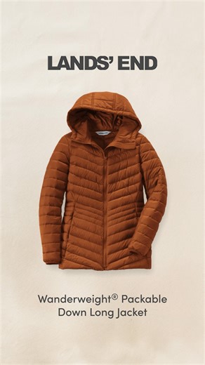 64K views · 24 reactions | Light enough to pack, warm enough to depend on — that's the magic of Wanderweight®. | Lands' End | Facebook