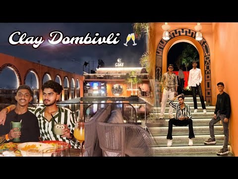 Clay Dombivli rooftop kitchen bar 🥂| #claydombivli #vlog #rooftop #restaurant