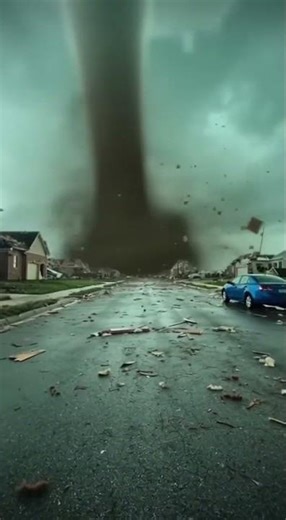 DEVASTATING F5 Tornado Caught Racing Through Neighborhood