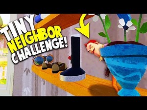 TINY NEIGHBOR IS SO SCARY! CAN WE BEAT HIM?! TINY NEIGHBOR CHALLENGE! | Hello Neighbor Beta 3 Game