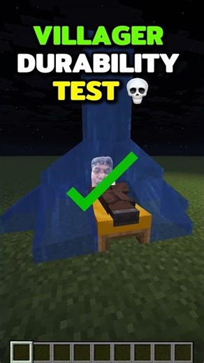 MINECRAFT VILLAGER DURABILITY TEST💀
