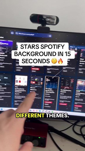 How to get Spotify stars background/custom Spotify in 15 seconds! #spotify #hack #tutorial #spicetify #spotifyplaylist