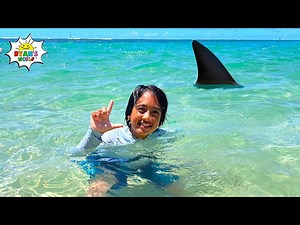 Ryan's Island Adventure at the beach! - Videos For Kids