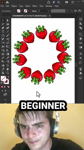 Adobe illustrator Tutorial New | Beginner Vs Pro #illustratortips #illustratortutorial #shorts