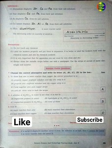 Class 10 Science-1 Practical Book Experiment- 11 Solutions || Class 10 Science Practical Book Answer