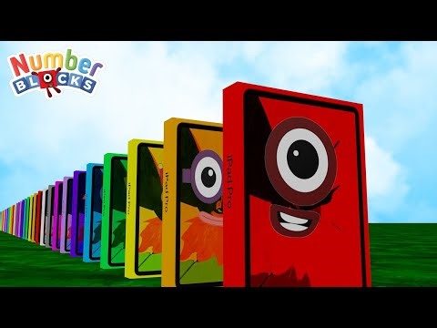 Counting Numberblocks on a Ipad Face Box | Learn Numbers 1 to 100 for Kids