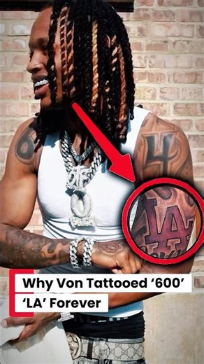 The REAL Reason King Von Got ‘600’ ‘LA’ Tattooed…😳👀