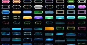 Sci-Fi UI Button Collection | 2D GUI | Unity Asset Store