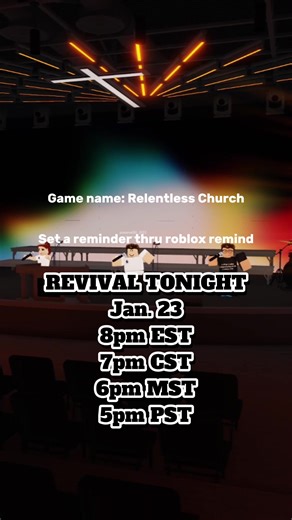 Join us this Friday as we set the room on fire and have praise and worship! #fyp #jesus #relentlesschurchrblx #fypシ #roblox