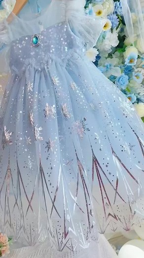 Elsa dress #princesselsa #princessdress #summerdress #cutebabydress #partydress #kidsclothes #kidstiktok #kidssummerclothes #fyp