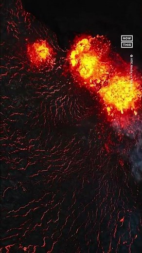Drone Captures Mesmerizing Volcanic Eruption in Iceland 🌋