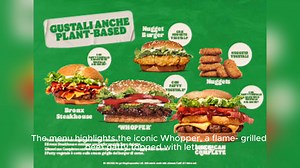 Burger king menu