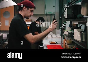 Chefs in the restaurant kitchen