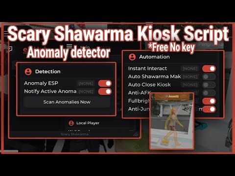 *NEW* SCARY SHAWARMA KIOSK SCRIPT *KEYLESS*| anomaly detector, instant interact, and more