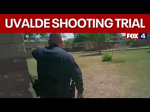 Uvalde Trial: Jurors see officers' body camera video