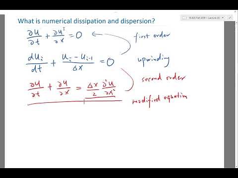 Numerical dissipation in advection equation