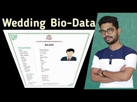 I Created a Professional Marriage Biodata in 5 Minutes Using MS Word