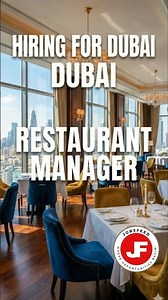 Hiring Now: Restaurant Manager Jobs for UAE #jobs #dubaihotel #dubaijobs