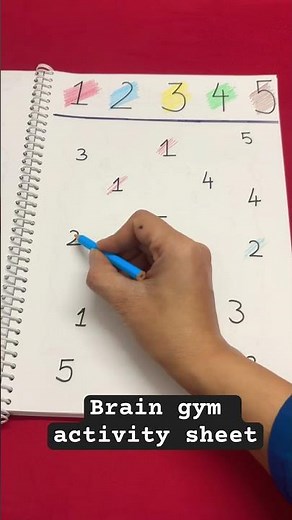 Easy brain gym activity sheet for beginners