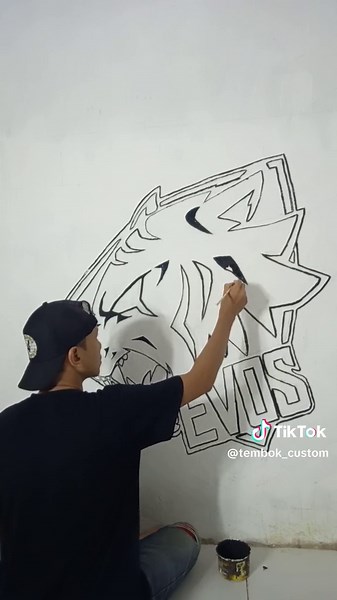 ok gaes kali ini kita bikin gambar Logo dari team @evosesports para gamers yok merapat.. checkidotz.. #evosesports #logoevos #gambarlogo #gamer