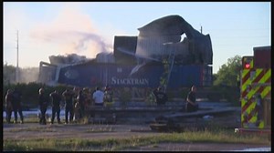 Train car carrying Lithium batteries explodes near downtown Houston