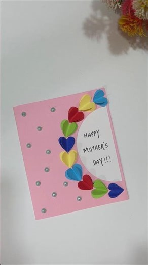 Easy Mother’s Day Card 💕 | 3D Heart Card Idea | Handmade DIY Gift for Mom