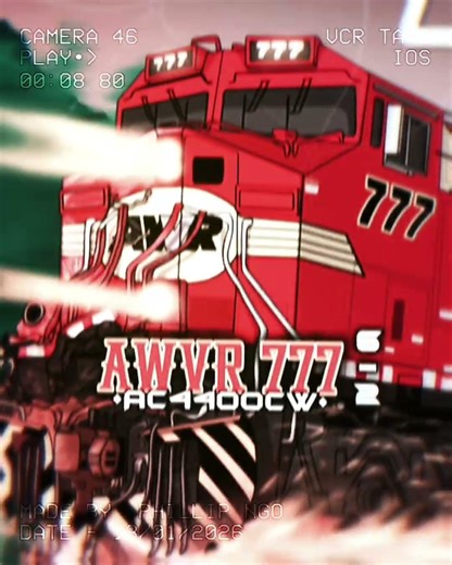 AWVR 777 vs CSX 8888 #unstoppable #train #shorts