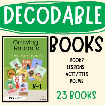 Perfect phonic books for your reluctant readers/Decodable Books for kinder
