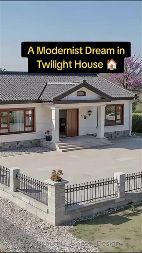 A Modernist Dream House Design in Twilight Hues